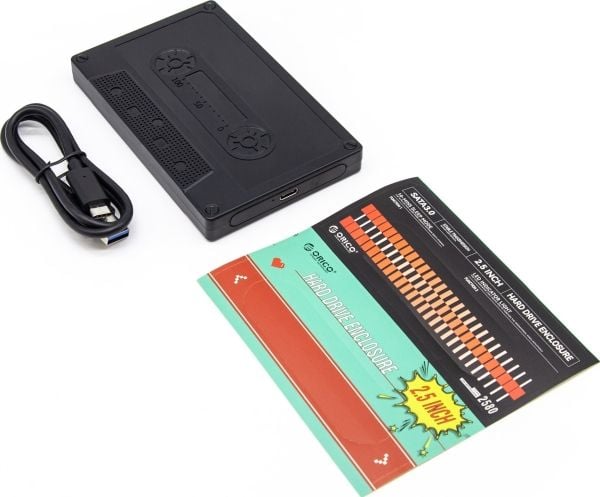 Orico SATA 2,5" USB-C 6Gbps-kapsling (2580C3-V1-BK-EP)