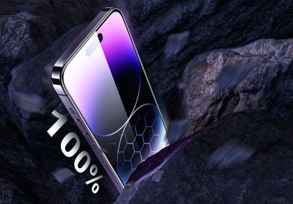 MOBILE ORIGIN beskyttelsesglass med applikator til iPhone 14 Pro Max, 2 stk