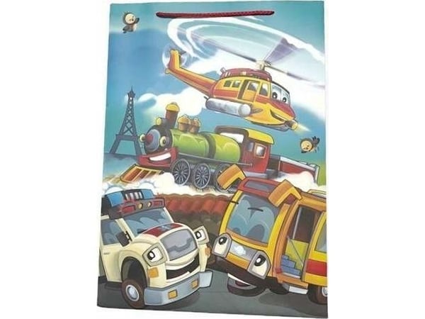 JU-PITER dekorativ gavepose 4 stk 26x32x25 cm JP 4606A bred bunn mix
