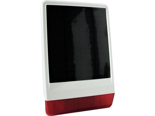 Schwaiger ZHS14, Trådløs sirene, 868.42 MHz, 105 dB, IP56, Hvit, Lithium