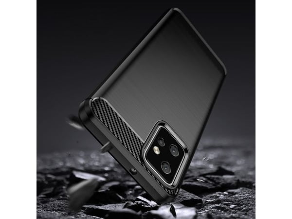 Hurtel Carbon Case tapauksessa Motorola Moto G Power 2023 joustava silikoni carbon tapauksessa lajittelu
