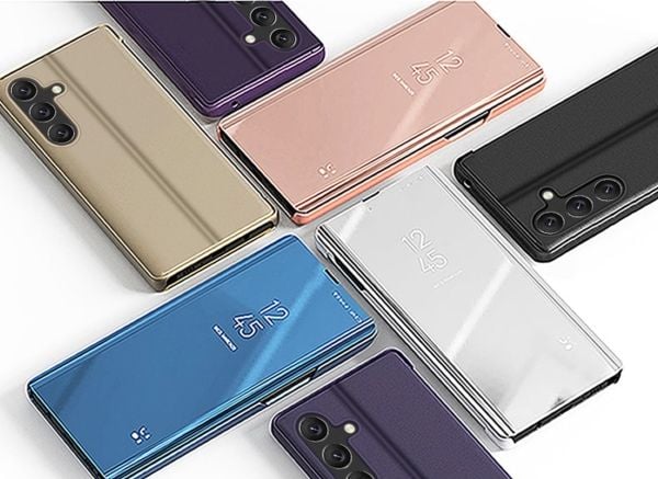 Clear View-deksel til Samsung Galaxy A24 4G flipdeksel svart