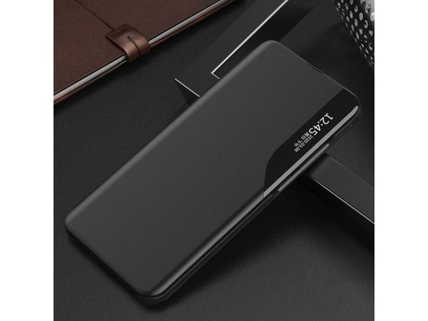 Eco Leather visningsetui/flipcover for Samsung Galaxy A24 4G med stativ blå