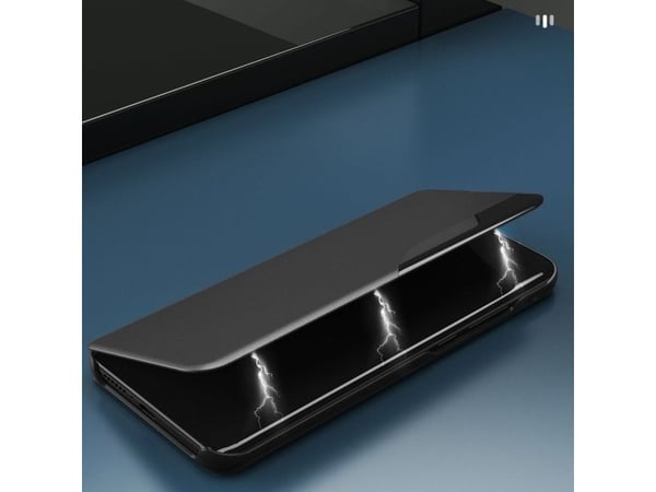 Eco Leather visningsetui/flipcover for Samsung Galaxy A24 4G med stativ blå