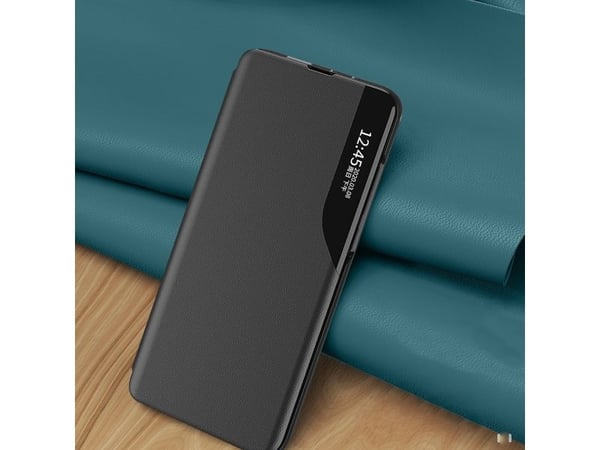 Eco Leather visningsetui/flipcover for Samsung Galaxy A24 4G med stativ blå