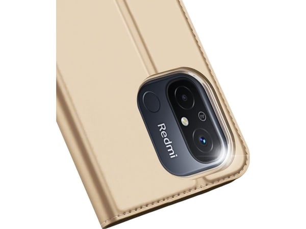 Dux Ducis Skin Pro-deksel for Xiaomi Redmi 11A / Poco C55 / Redmi 12C - gull flip-kortlomme med stativ