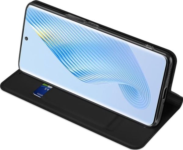 Dux Ducis Skin Pro-deksel til Honor Magic5 flip kortholder med stativ - svart