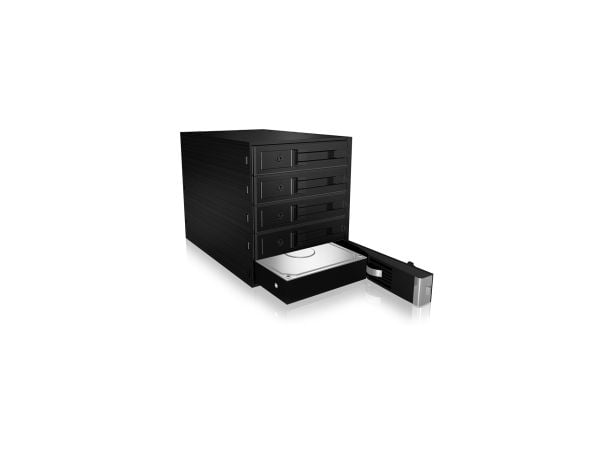 ICY BOX IB-565SSK - Harddisk - SAS - SATA - Serial ATA II - Serial ATA III - Sort - Aluminium - SATA (56005)