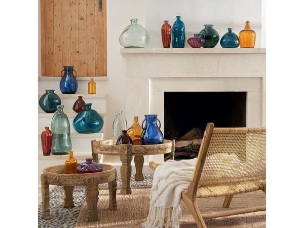 Atmosphera Dame J glassvase 35cm grønn