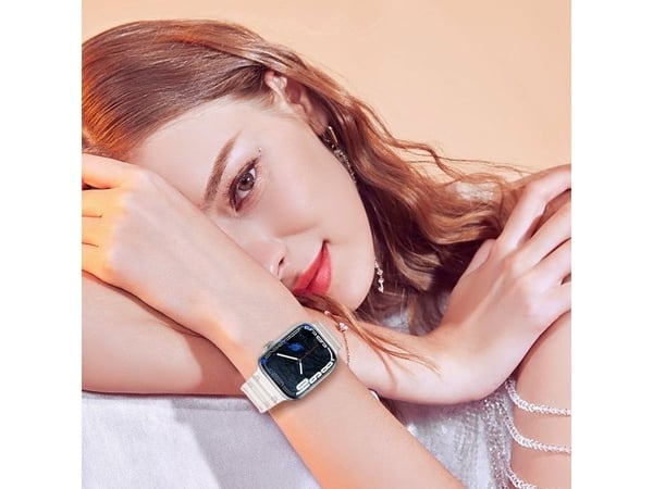 Hurtel Strap Trippel beskyttelsesrem Apple Watch SE, 8, 7, 6, 5, 4, 3, 2, 1 (41, 40, 38 mm) armbåndsrem grønn