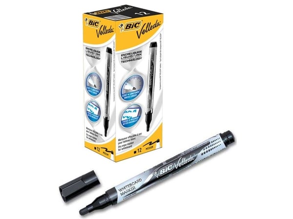 Whiteboardpenna, BIC Velleda pocket, medium, svart