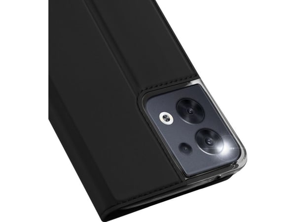 Dux Ducis Skin Pro-deksel for Oppo Reno 8 - flip cover kortholder stativ - svart