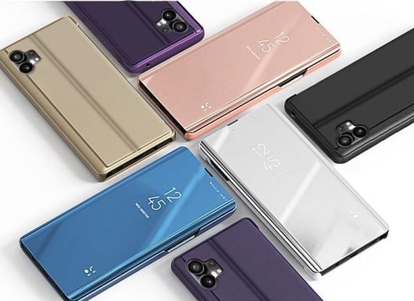 Clear View-deksel til Nothing Phone 1 flipdeksel svart