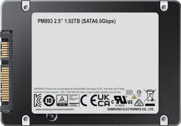 SSD PM893 DCT 1920GB MZ7L31T9HBLT-00W07 SATA