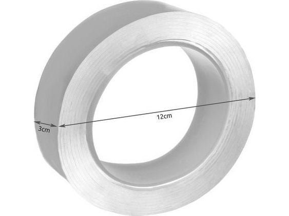 Malatec dobbeltsidig selvklebende tape - 3 m