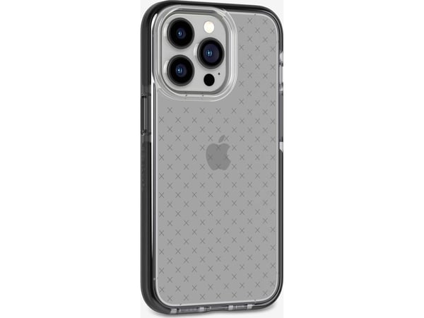 Tech21 Evo Check, Suojus, Apple, iPhone 13 Pro, 15,5 cm (6.1"), Musta, Läpinäkyvä