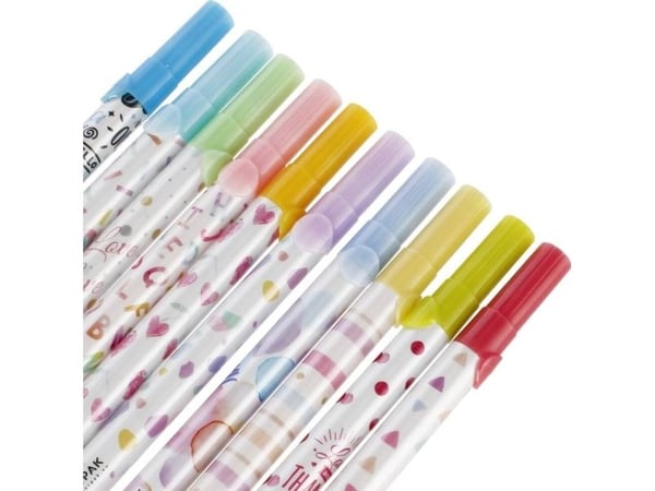 Starpak ZAKRESLACZ 10 pastellfarger sett stk i etui 12/144