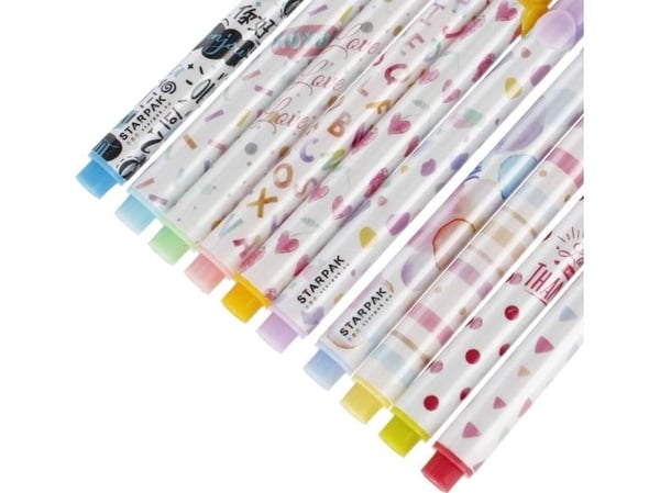 Starpak ZAKRESLACZ 10 pastellfarger sett stk i etui 12/144