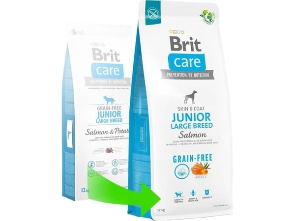 Brit Care Dog Grain-free Junior Large Breed, Salmon, 12 kg