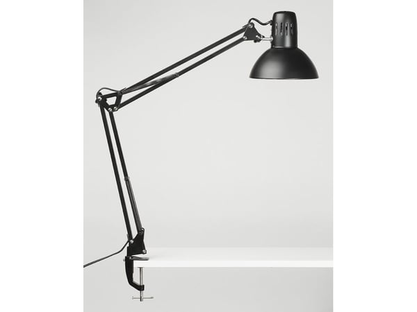 LED desk lamp study desk clamp, black