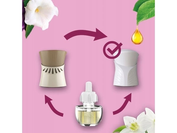 Air Wick elektrisk duftbeholder månelilje satin 19 ml