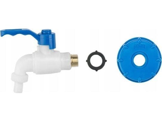 Bradas forgreningssett blått S60x6Z med kran 1/2"x1/2" kobber/stål-PPR IBCS60-KS1212