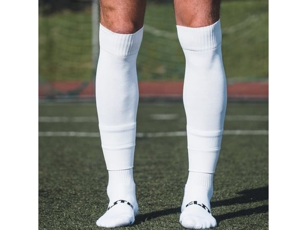 Proskary fotball leggskinn hvite 155–195 cm