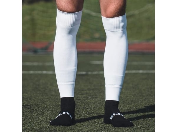 Proskary fotball leggskinn hvite 155–195 cm