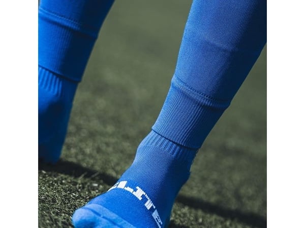 Proskary fotball sleeves/benbeskyttere blå/royal blue for voksne 155–195 cm