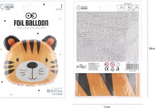 GoDan Tiger folieballong/hode BF-HTYG 84129