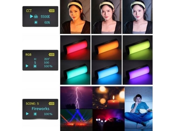 Ulanzi-studiolamppu LED-valoputkilamppu Ulanzi VL119 RGB 2600 mAh