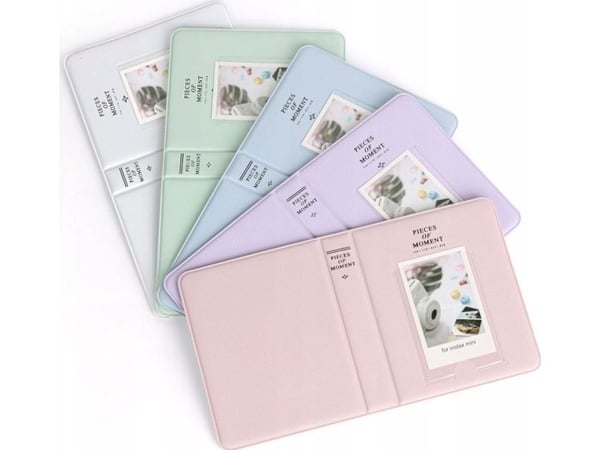 LoveInstant Photo Album 64 stk for Fujifilm INSTAX Mini 12 11 40 9 8 7s EVO LiPlay Link 2 SE / Pastell Pink