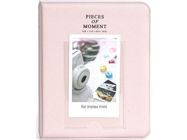 LoveInstant fotoalbum 64 bilder för Fujifilm INSTAX Mini 12/11/40/9/8/7s EVO LiPlay Link 2 SE - pastellrosa