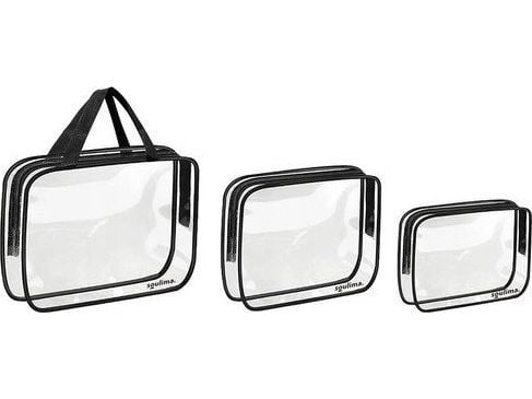 Soulima kosmetikkveske transparent 3-i-1 21448