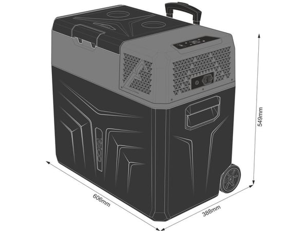 Yolco BCX50 Carbon campingkjøleskap 47 l