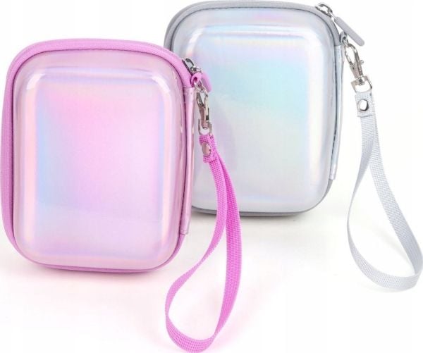 Etui/cover LoveInstant til Instax Mini Evo / Mini Liplay / Mini Link - rosa - glitrende