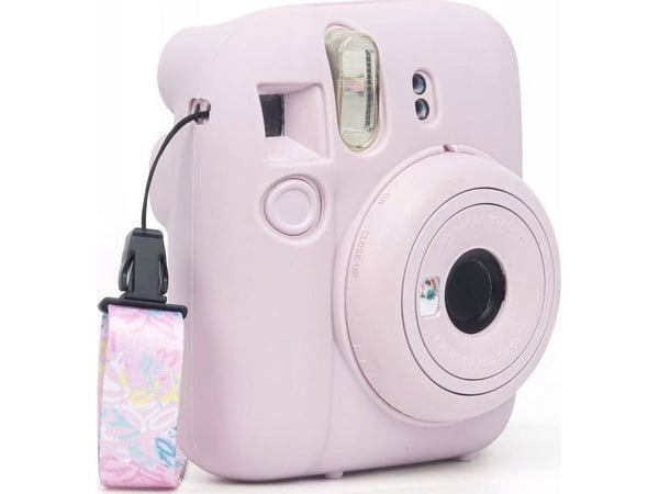 LoveInstant Kotelo Kansi Pussi Kansi Kotelo Fujifilm Fuji Instax Mini 12 / Silikoni / vaaleanpunainen
