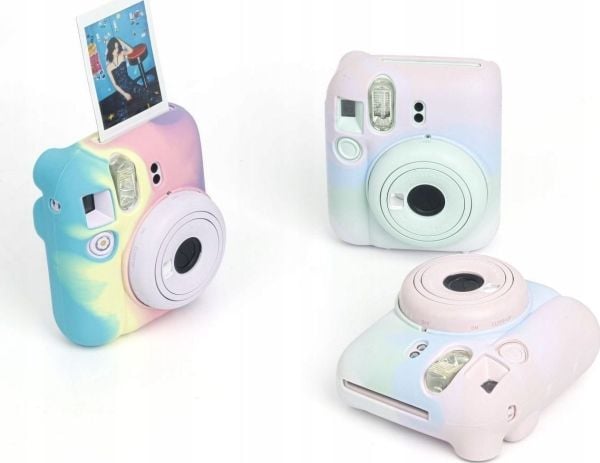 Etui LoveInstant til Fujifilm Fuji Instax Mini 12 / silikon / regnbue