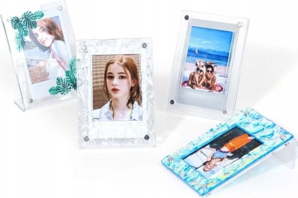 Bilderamme LoveInstant stående for bilder Fuji Fujifilm Instax Mini / Zink / grønn