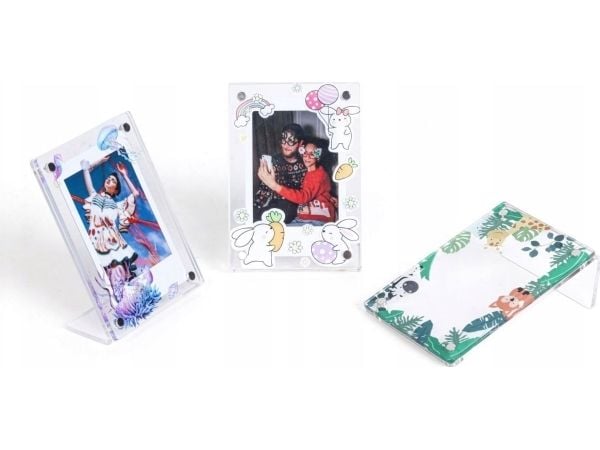 Bilderamme LoveInstant stående for bilder Fuji Fujifilm Instax Mini / Zink / grønn