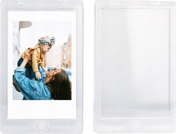 LoveInstant stående fotolomme/ramme, klar (Fuji Instax Mini/Polaroid/Kodak/HP/Xiaomi/Canon/Zink)