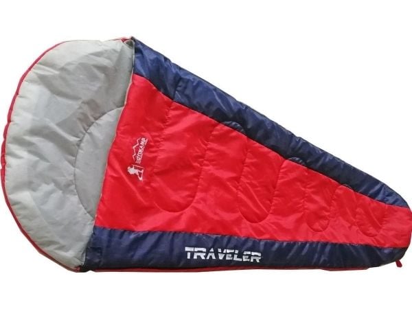 Royokamp sovepose TRAVELER marinblå/rød 210x80/50 cm ENERO CAMP