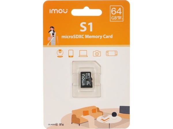 Imou ST2-64-S1, 64 GB, MicroSD, Klasse 10, NAND, 95 MB/s, 35 MB/s
