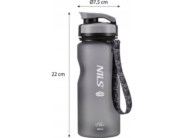 Nils Extreme NC1740 svart Tritan-flaske NILS CAMP
