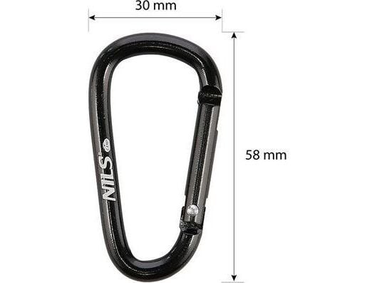Nils Extreme karabinkrok 2 stk. NC1710 svart