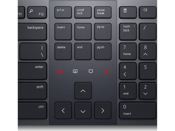 Dell Pro Premium Collaboration KB900 - Tangentbord - samarbete - bakgrundsbelyst - trådlös - 2.4 GHz, Bluetooth 5.1 - QWERTY - USA, internationellt...