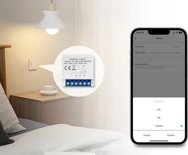 Smart Wi-Fi spylebryter Avatto WSM16-W1 TUYA