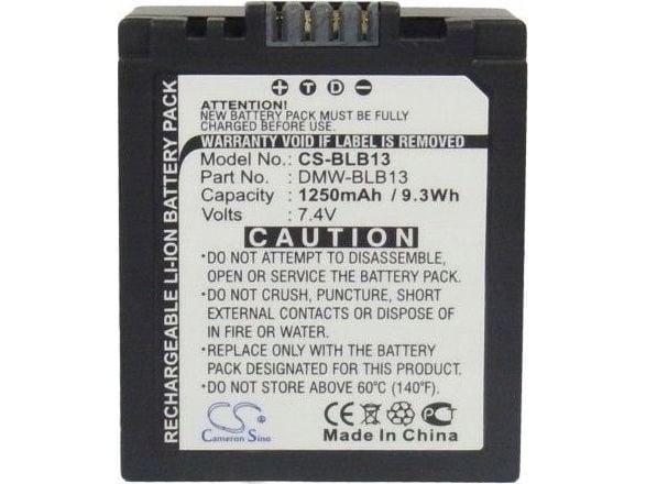Akku Cameron Sino ladattava akku tyyppi Dmw-blb13/Dmw-blb13e/Dmw-blb13gk/Dmw-blb13pp Panasonic/Cs-blb13:lle