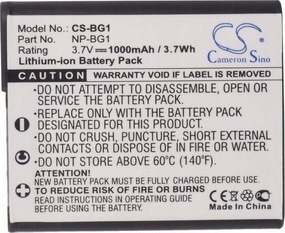 Cameron Sino batteri NP-BG1 / NP-FG1 til Sony