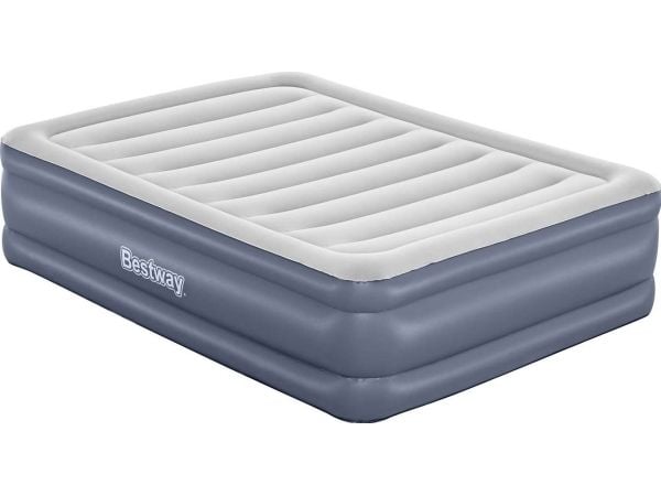 Bestway 6713I / 23, Dubbelmadrass, Queen size-säng, Rektangel, inomhus, Inbyggd luftpump
